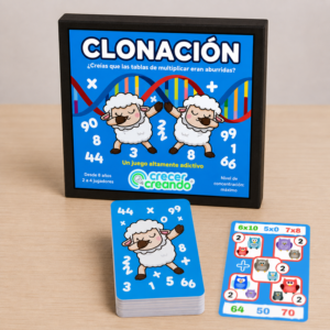 Clonación – Juego de cartas para dominar las tablas de multiplicar